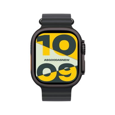 Apple Watch Ultra 2 GPS + Cellular 49mm titane noir Bracelet Ocean noir - très bon état Reconditionné - Apple reconditionné disponible sur As Good As New